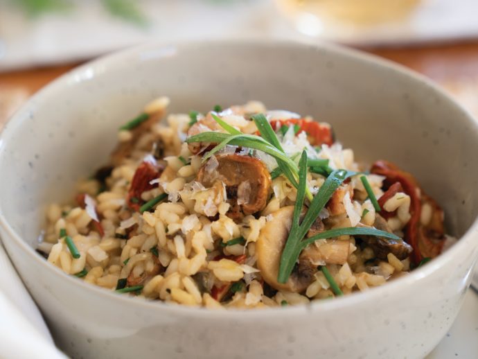 Dairy-Free Wild Mushroom and Tarragon Risotto