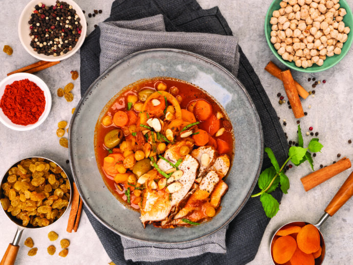 Warming Moroccan Turkey Stew