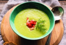Jade Soup with Crab, Dill, and Watermelon